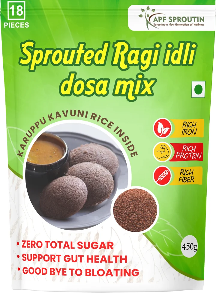 Sprouted Ragi Idli Dosa Mix